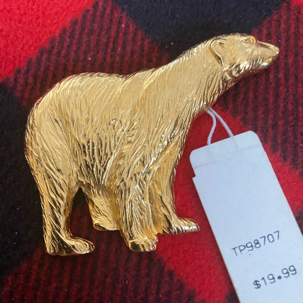 Polar Bear Brooch